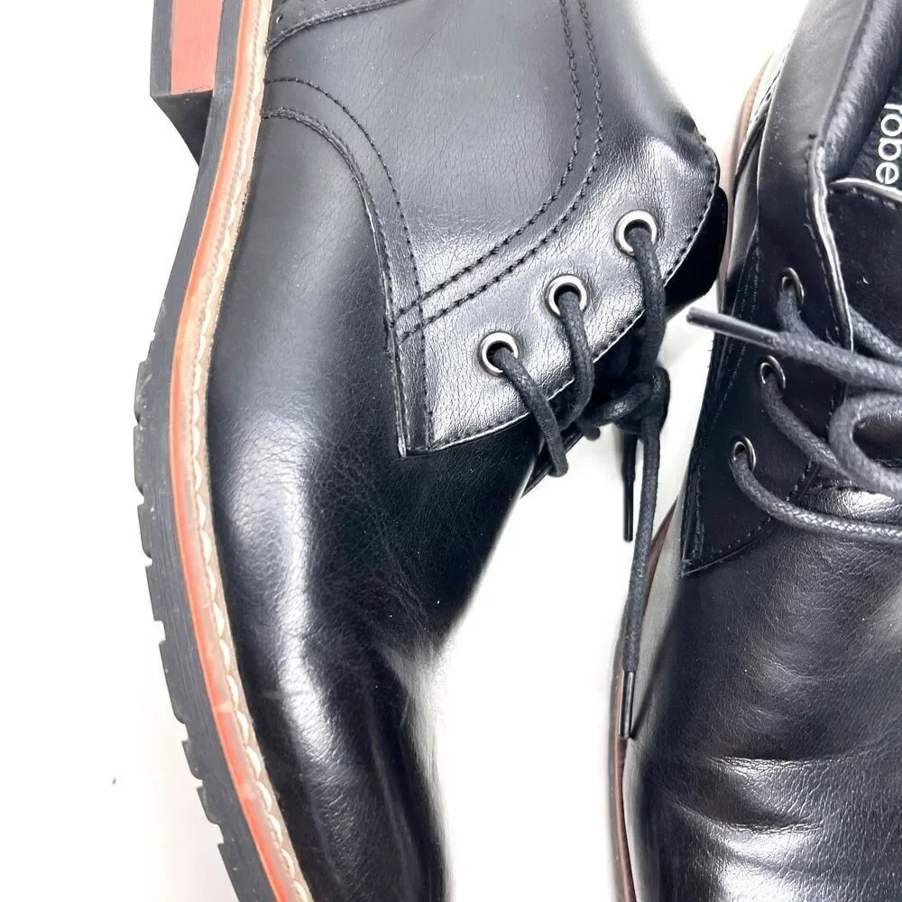 Boots Premium Black oxfords Classic Ankle Lace Up Dress for men size 10M.
